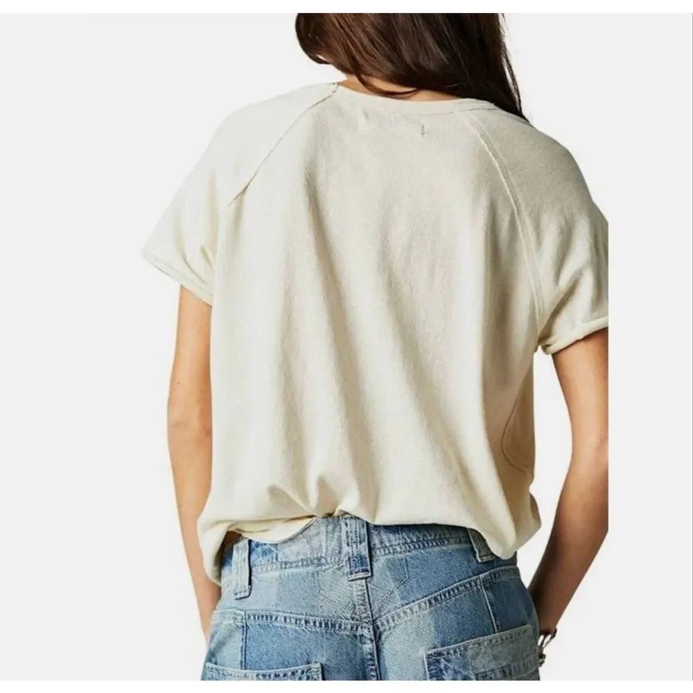 Free People X We The Free Colorado State Flower Short Sleeve Graphic Tee XS NEW